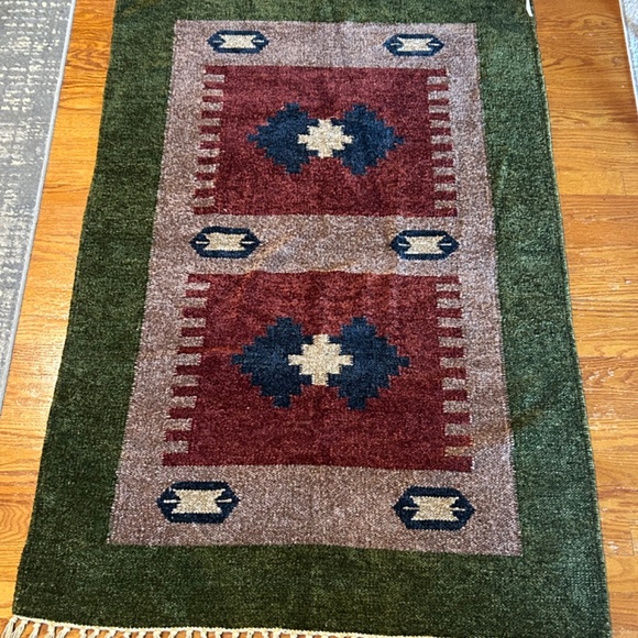 Southwestern High Quality Woven Floor rug Wall Tapestry Aztec Decor - Picture 6 of 8